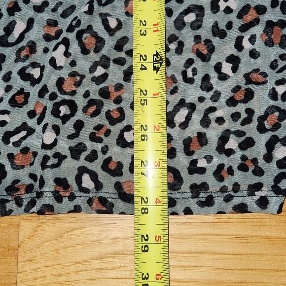 Texas True Threads Leopard Print Short Sleeve Kimono Women's Size L - Picture 6 of 6